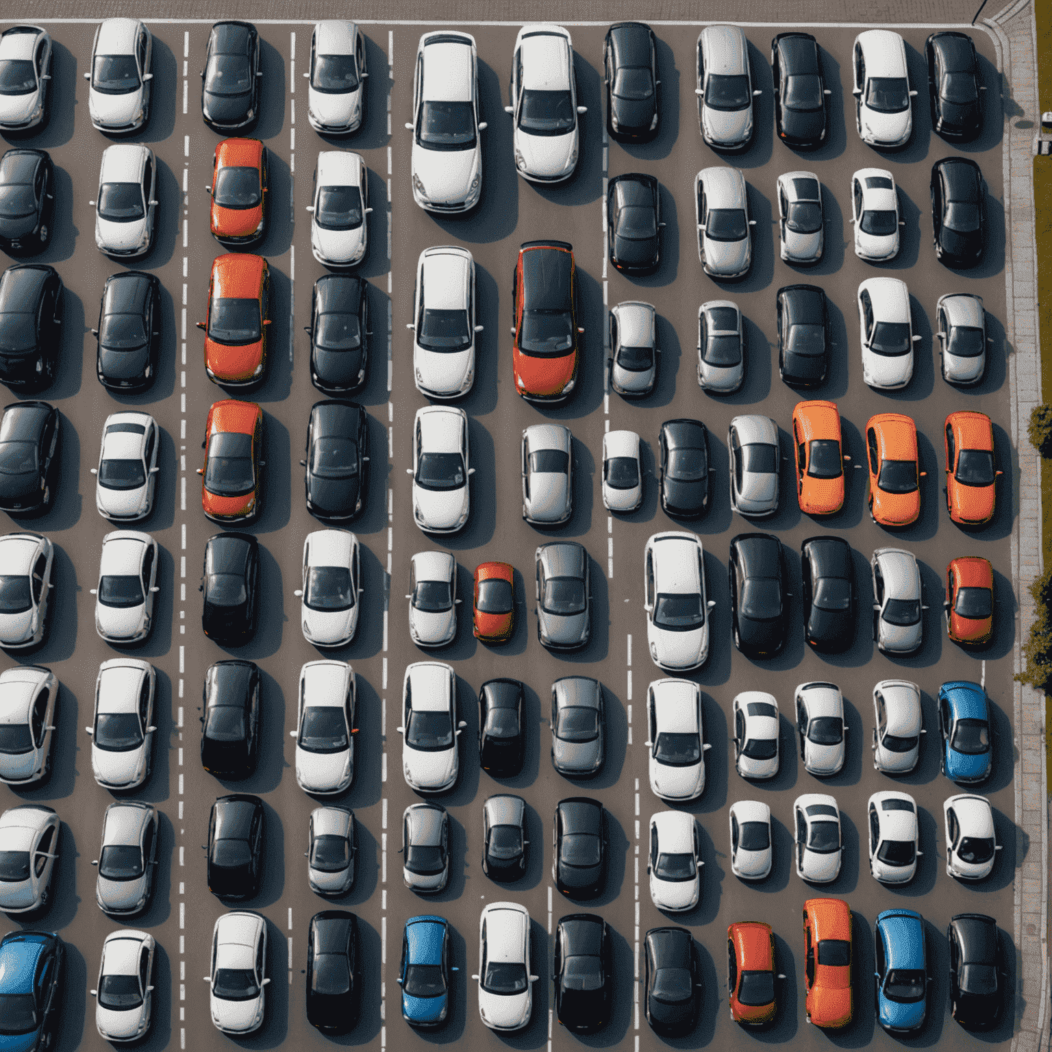 Een Nederlandse straat met geparkeerde auto's, weerspiegelend de alledaagse situatie waarin autoverzekering een rol speelt. De afbeelding toont verschillende typen voertuigen, van compacte stadsauto's tot gezinswagens, om de diversiteit in verzekeringsbehoefte te illustreren.